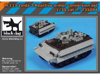 M113 Zelda2 Reactive Armor Conversion Set For  Tamiya - zdjęcie 5