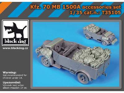 Kfz. 70 Mb 1500a Accessories Set For Mini Art - zdjęcie 5