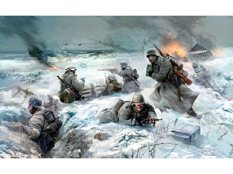 Figurki Niemiecka piechota, Front Wschodni - zima 1941-42 - zdjęcie 1 Figurki Niemiecka piechota, Front Wschodni - zima 1941-42 - zdjęcie 1