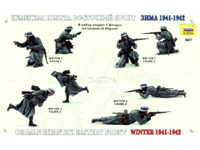 Figurki Niemiecka piechota, Front Wschodni - zima 1941-42 - zdjęcie 4