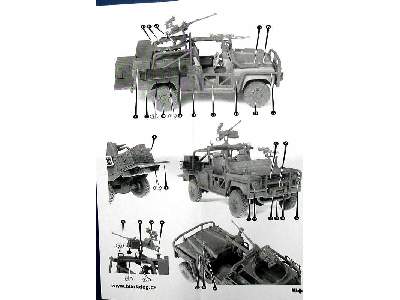 Land Rover Australian Spec.Forces Accessories Set For Hobby Boss - zdjęcie 11