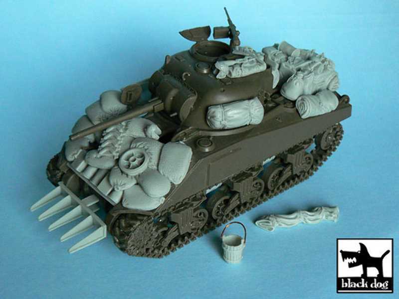 US Sherman Accessories Set For Tamiya 32505, 36 Resin Parts - zdjęcie 1 US Sherman Accessories Set For Tamiya 32505, 36 Resin Parts - zdjęcie 1