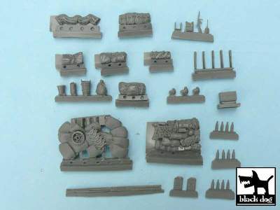 US Sherman Accessories Set For Tamiya 32505, 36 Resin Parts - zdjęcie 5