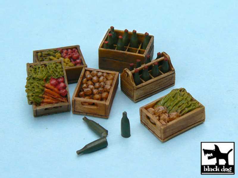 Food Supplies #2 Accessories Set 24 Resin Parts + Bottles - zdjęcie 1