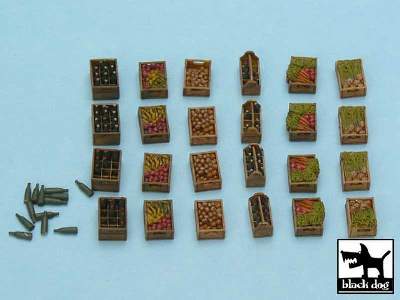 Food Supplies #2 Accessories Set 24 Resin Parts + Bottles - zdjęcie 2