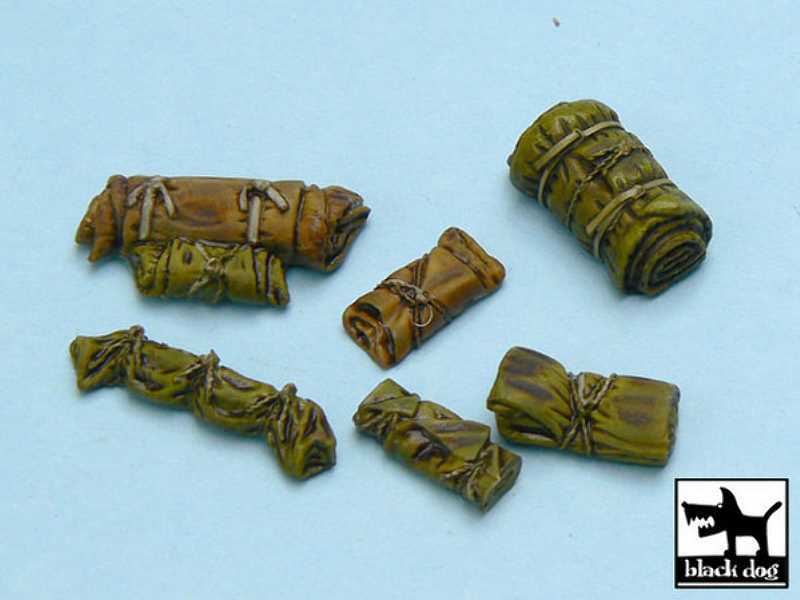 Tentage + Bedrolls #2 Accessories Set 24 Resin Parts - zdjęcie 1 Tentage + Bedrolls #2 Accessories Set 24 Resin Parts - zdjęcie 1