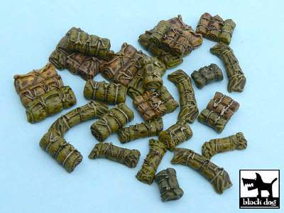 Tentage + Bedrolls #4 Accessories Set 24 Resin Parts - zdjęcie 3