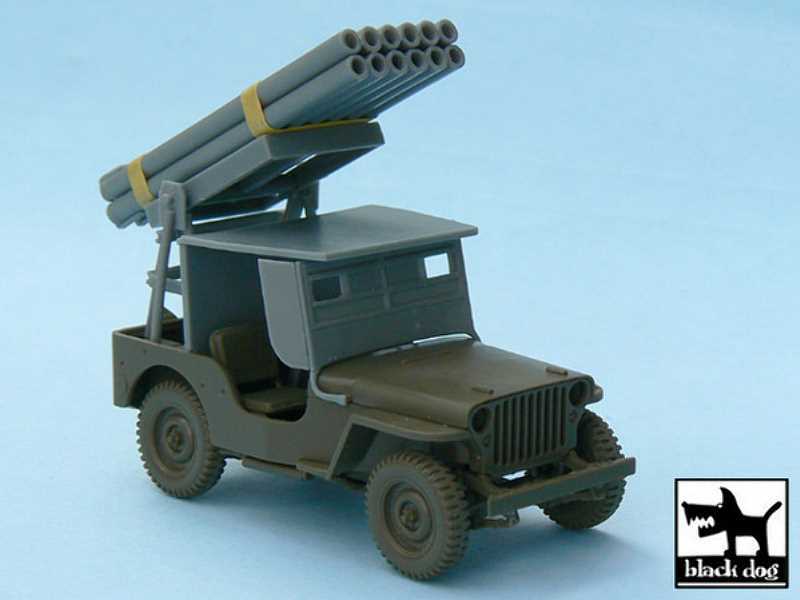 Jeep With Rocket Launcher For Tamiya 32552, 43 Resin Parts - zdjęcie 1 Jeep With Rocket Launcher For Tamiya 32552, 43 Resin Parts - zdjęcie 1
