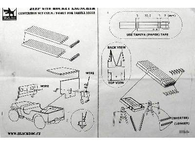 Jeep With Rocket Launcher For Tamiya 32552, 43 Resin Parts - zdjęcie 8