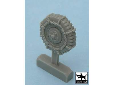 M 8 / M 20 Snowchained Wheels Set For Tamiya Kits, 6 Resin Parts - zdjęcie 2