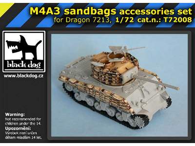 M4a3 Sandbags For Dragon 7213, 6 Resin Parts - zdjęcie 5