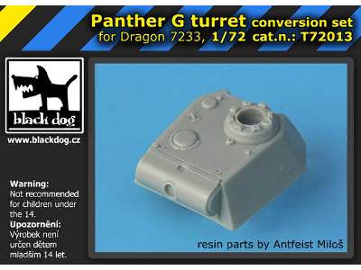 Panther G Turret Conversion Set For Dragon 7233 - zdjęcie 2