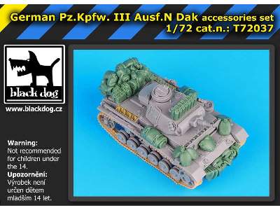 German Pz.Kpw Iii Ausf.N DAK Accessories Set For Dragon - zdjęcie 5