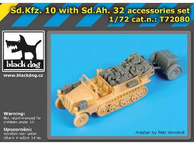 Sd.Kfz 10 With Sd.Ah.32 Accessories Set For Mk 72 - zdjęcie 5