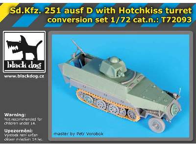 Sd.Kfz.251 Ausf D With Hotchkiss Turret Conv.Set For Dragon - zdjęcie 5