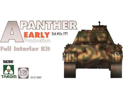 Panther Ausf. A Sd.Kfz.171 wczesna produkcja - z wnętrzem - zdjęcie 1