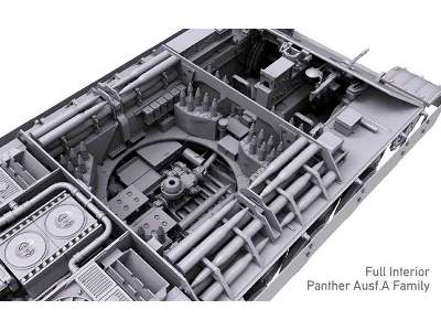 Panther Ausf. A Sd.Kfz.171 wczesna produkcja - z wnętrzem - zdjęcie 3