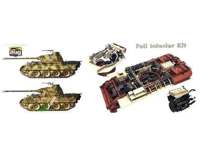 Panther Ausf. A Sd.Kfz.171 środkowa produkcja - z wnętrzem - zdjęcie 2