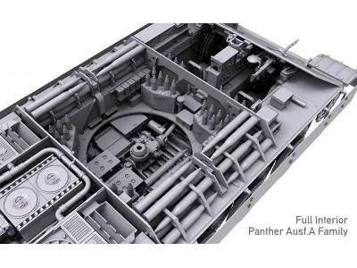 Panther Ausf. A Sd.Kfz.171 środkowa produkcja - z wnętrzem - zdjęcie 3