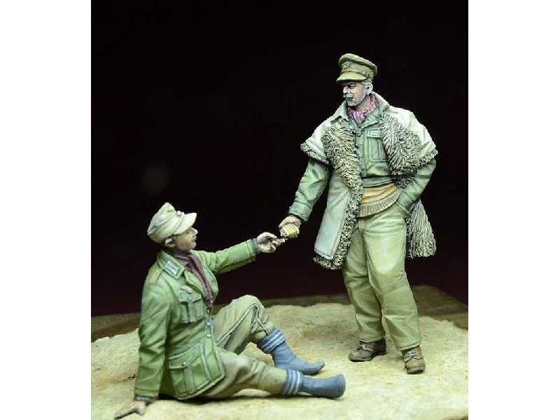 Lrdg Officer & Afrika Korps Pow North Africa 1941-43 - zdjęcie 1