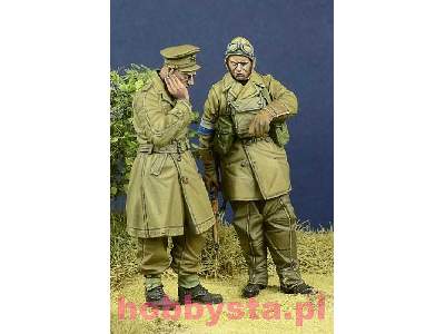 II W.Ś. Bef Officer & Dispatch Rider, France 1940 - zdjęcie 2