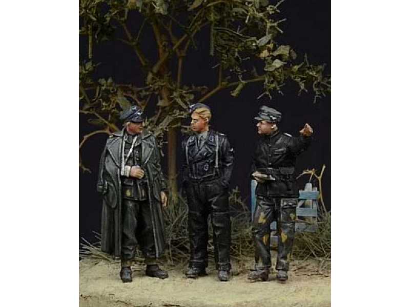 German Waffen SS Officers Normandy 1944 - zdjęcie 1 German Waffen SS Officers Normandy 1944 - zdjęcie 1