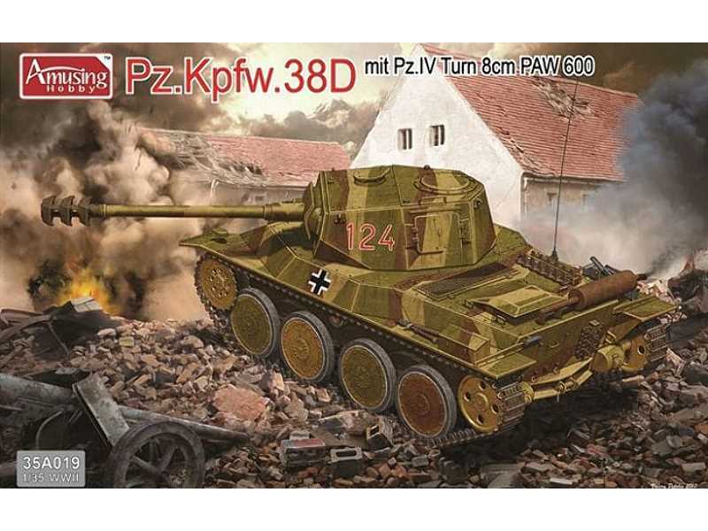 Pz.Kpfw.38D z wieżą Pz.IV i armatą 8cm PAW 600 - zdjęcie 1 Pz.Kpfw.38D z wieżą Pz.IV i armatą 8cm PAW 600 - zdjęcie 1