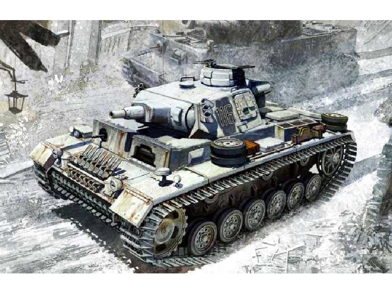 Pz.Kpfw.III Ausf.N w/Winterketten s.Pz.Abt.502, Leningrad 1943 - zdjęcie 1 Pz.Kpfw.III Ausf.N w/Winterketten s.Pz.Abt.502, Leningrad 1943 - zdjęcie 1