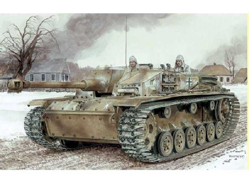 StuG. III Ausf. F/8 późny, zimowe gąsienice - zdjęcie 1 StuG. III Ausf. F/8 późny, zimowe gąsienice - zdjęcie 1