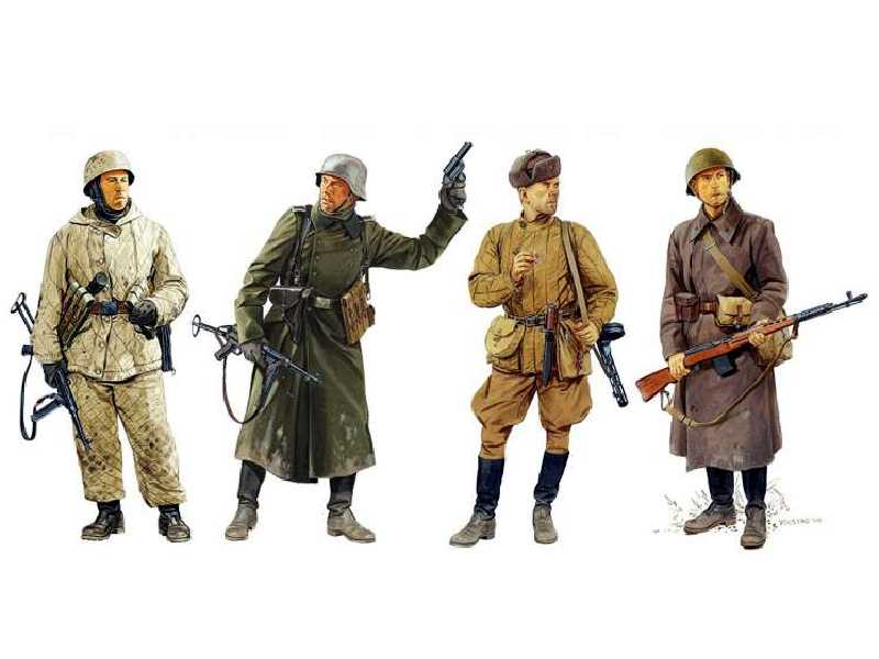 Figurki Ostfront Winter Combatants  - zdjęcie 1