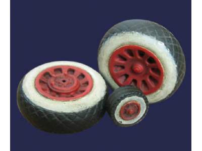 Resin Wheels To Spitfire I, Ii, V (3 Pcs) - zdjęcie 2