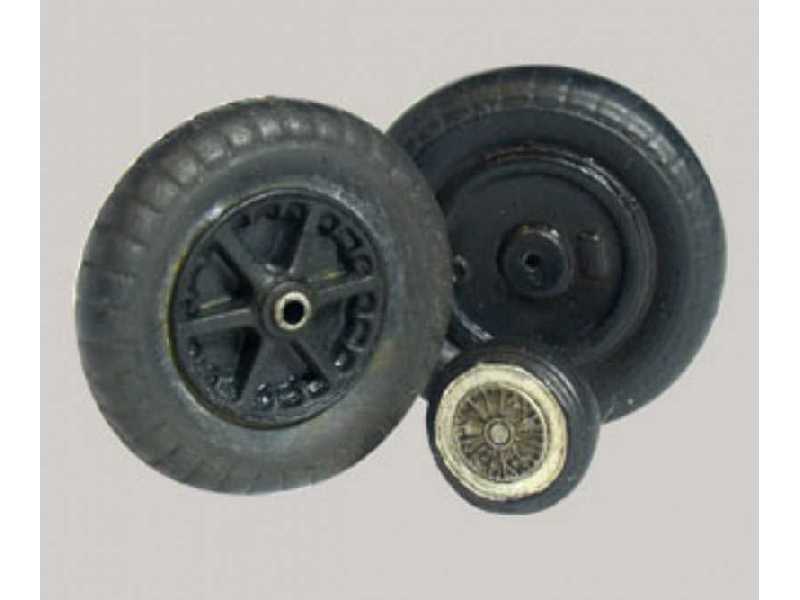 Resin Wheels To Messerschmitt Bf 109b, C, D, E, F, T - zdjęcie 1