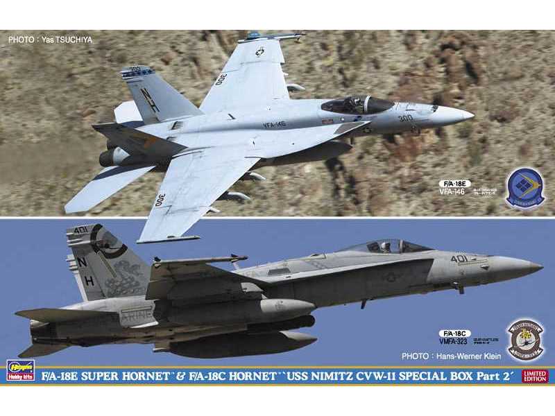 F/A-18E Super Hornet & F/A-18C Hornet USS Nimitz CVW-11 2 modele - zdjęcie 1 F/A-18E Super Hornet & F/A-18C Hornet USS Nimitz CVW-11 2 modele - zdjęcie 1