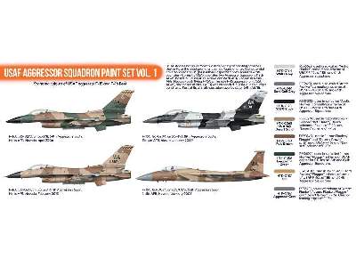 Cs29 USAf Aggresor Squadron Paint Set Vol.1 - zdjęcie 2