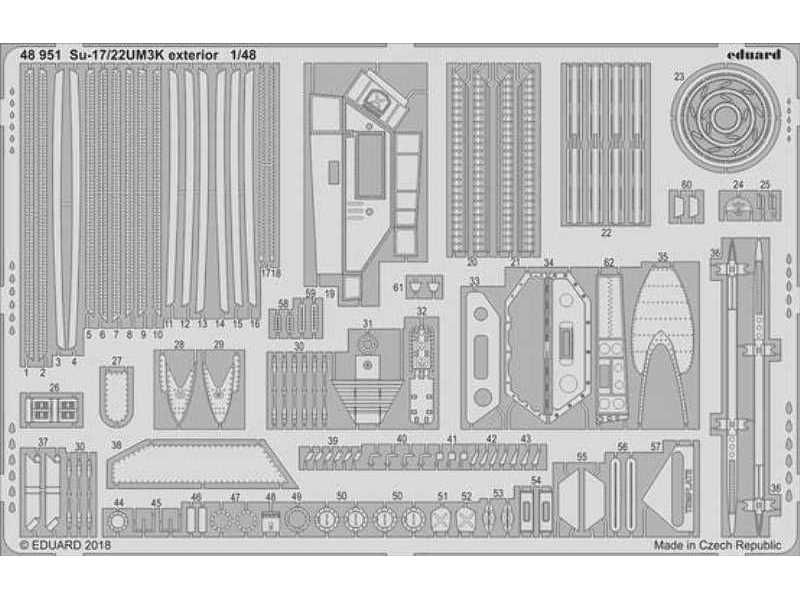 Su-17/22UM3K exterior 1/48 - Kitty Hawk - zdjęcie 1