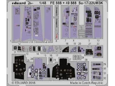 Su-17/22UM3K interior 1/48 - Kitty Hawk - zdjęcie 1