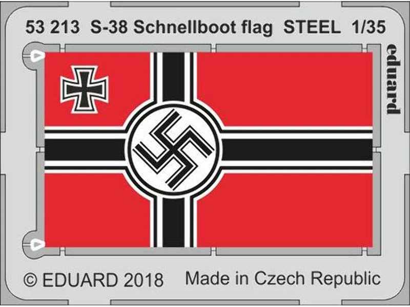 S-38 Schnellboot flag STEEL 1/35 - Italeri - zdjęcie 1 S-38 Schnellboot flag STEEL 1/35 - Italeri - zdjęcie 1