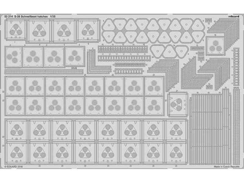 S-38 Schnellboot hatches 1/35 - Italeri - zdjęcie 1