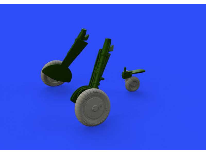 Bf 109G-6 wheels 1/48 - Tamiya - zdjęcie 1 Bf 109G-6 wheels 1/48 - Tamiya - zdjęcie 1
