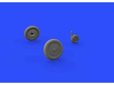 Bf 109G-6 wheels 1/48 - Tamiya - zdjęcie 2