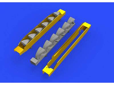 Bf 109G-6 exhaust stacks 1/48 - Tamiya - zdjęcie 1