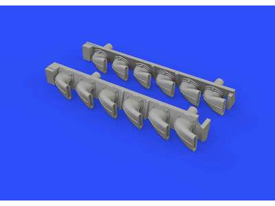 Bf 109G-6 exhaust stacks 1/48 - Tamiya - zdjęcie 8