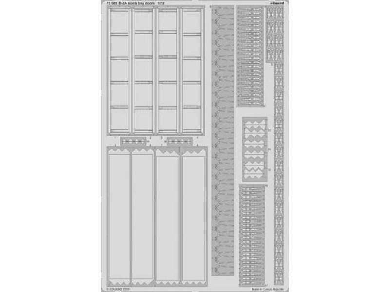 B-2A bomb bay doors 1/72 - Modelcollect - zdjęcie 1