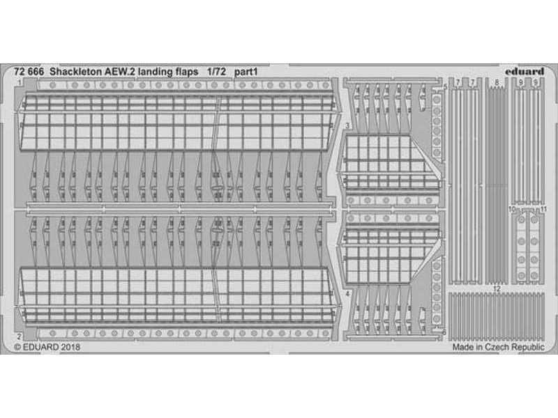 Shackleton AEW.2 landing flaps 1/72 - Airfix - zdjęcie 1