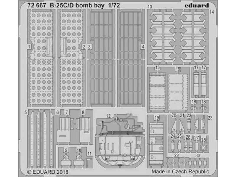 B-25C/ D bomb bay 1/72 - Airfix - zdjęcie 1