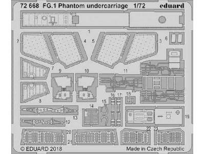 FG.1 Phantom undercarriage 1/72 - Airfix - zdjęcie 1