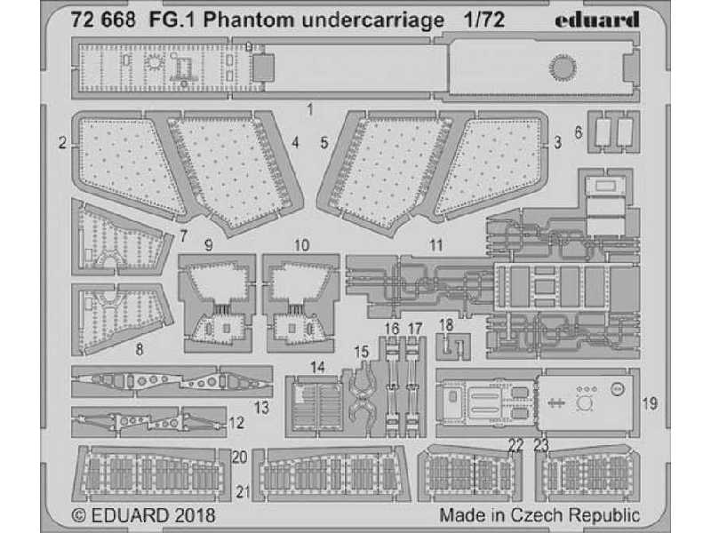 FG.1 Phantom undercarriage 1/72 - Airfix - zdjęcie 1