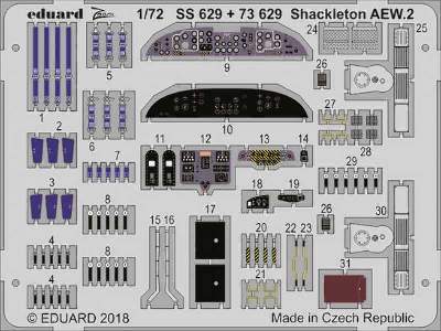 Shackleton AEW.2 cokpit interior 1/72 - Airfix - zdjęcie 1