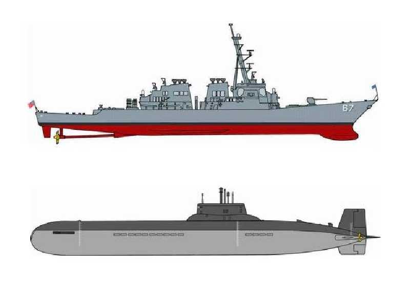 Russian Typhoon Submarine vs U.S.S. Cole Destroyer (DDG-67) - zdjęcie 1 Russian Typhoon Submarine vs U.S.S. Cole Destroyer (DDG-67) - zdjęcie 1