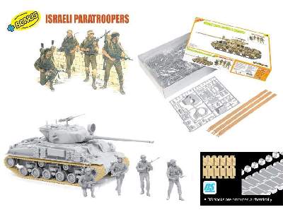 Izraelski M50 Super Sherman + izraelscy spadachroniarze - zdjęcie 2